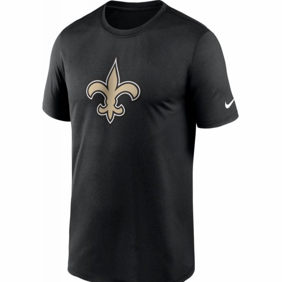 * Fitness Tops | Nike Men'S New Orleans Saints Legend Logo Black T-Shirt