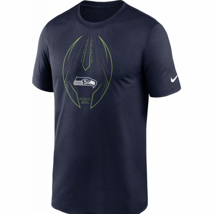 * Fitness Tops | Nike Men'S Seattle Seahawks Legend Icon Navy Performance T-Shirt