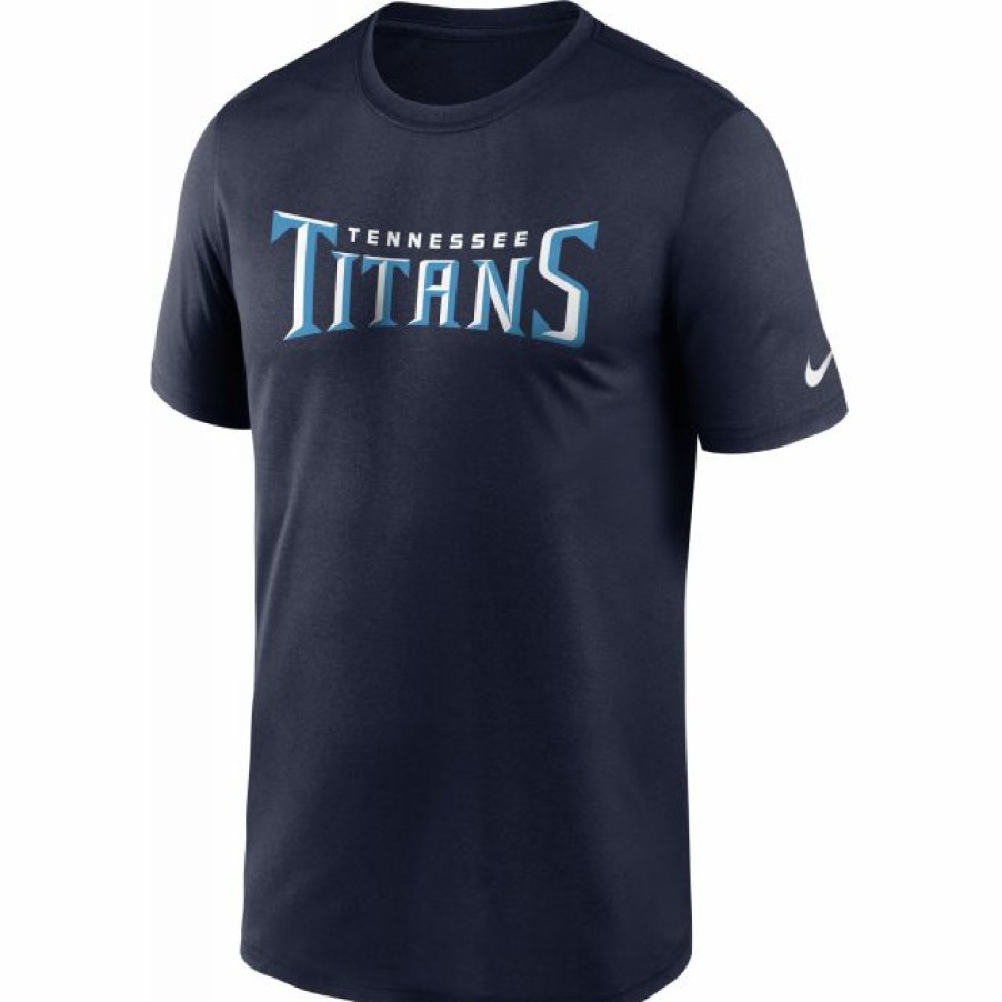 * Fitness Tops | Nike Men'S Tennessee Titans Sideline Dri-Fit Cotton T-Shirt