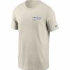 * Fitness Tops | Nike Men'S Los Angeles Rams Sideline Team Issue Light Bone T-Shirt