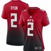 * Fitness Tops | Nike Women'S Atlanta Falcons Matt Ryan #2 Red/Black Game Jersey