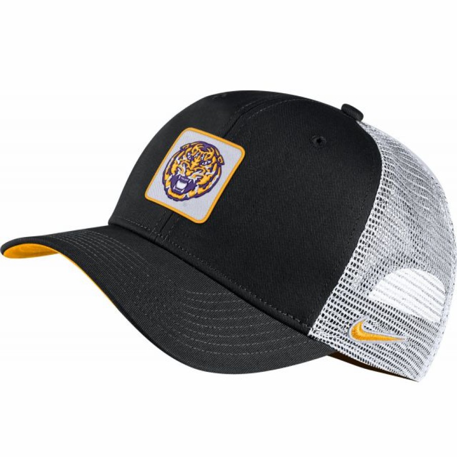 * Headwear | Nike Men'S Lsu Tigers Black Classic99 Trucker Hat