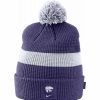 * Headwear | Nike Men'S Kansas State Wildcats Purple Football Sideline Pom Beanie