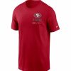 * Fitness Tops | Nike Men'S San Francisco 49Ers Sideline Team Issue Red T-Shirt