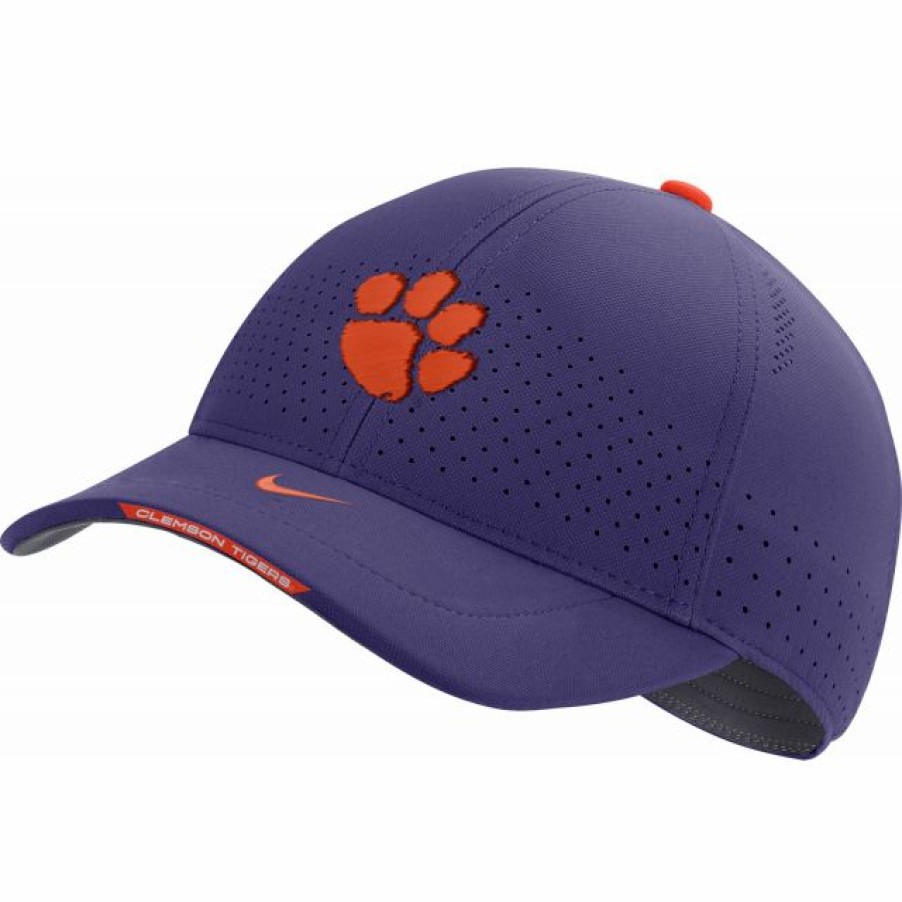 * Headwear | Nike Men'S Clemson Tigers Regalia Aerobill Swoosh Flex Classic99 Football Sideline Hat