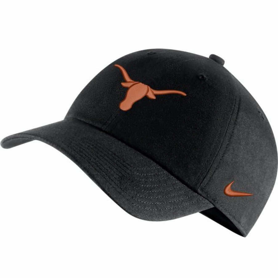 * Headwear | Nike Men'S Texas Longhorns Black Heritage86 Adjustable Hat