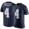 * Fitness Tops | Nike Men'S Dallas Cowboys Dak Prescott #4 Navy T-Shirt