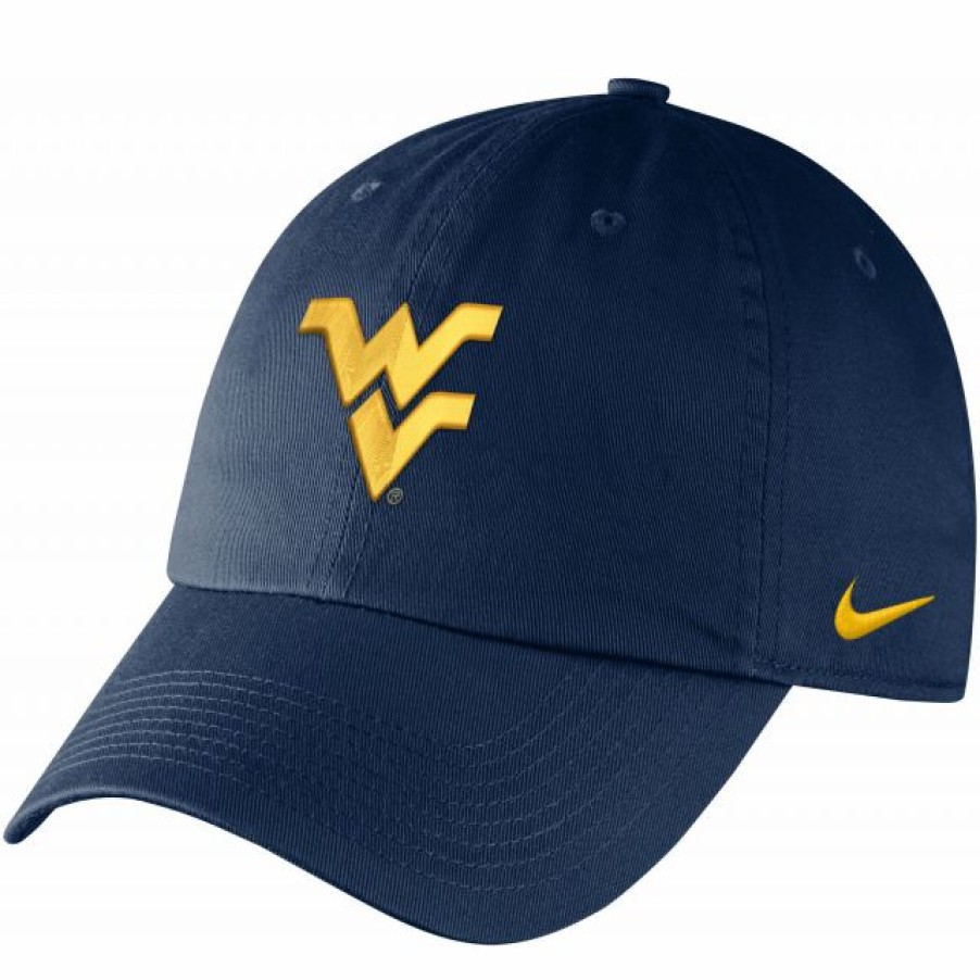 * Headwear | Nike Men'S West Virginia Mountaineers Blue Campus Adjustable Hat