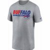 * Fitness Tops | Nike Men'S Buffalo Bills Club Wordmark Legend Grey T-Shirt