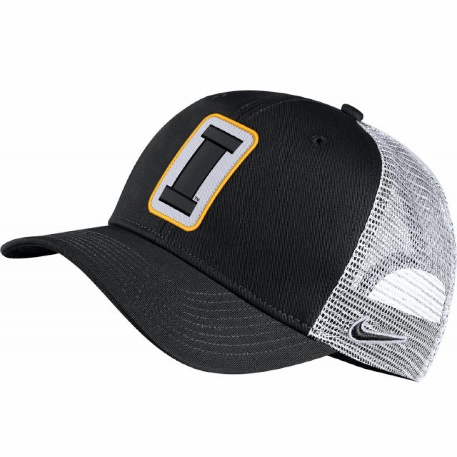 * Headwear | Nike Men'S Iowa Hawkeyes Classic99 Trucker Adjustable Black Hat