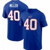 * Fitness Tops | Nike Men'S Buffalo Bills Von Miller #40 Logo Royal T-Shirt