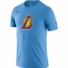 * Fitness Tops | Nike Men'S 2021-22 City Edition Los Angeles Lakers Blue Dri-Fit Logo T-Shirt