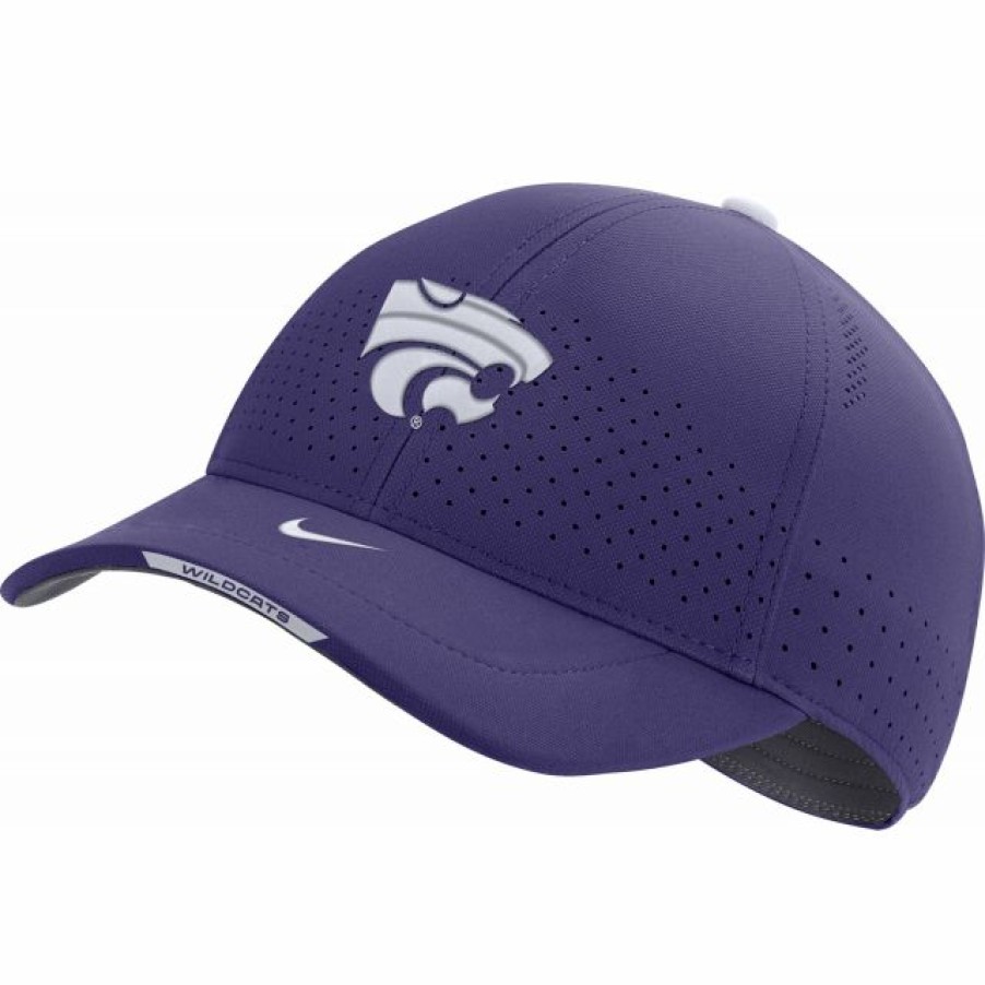 * Headwear | Nike Men'S Kansas State Wildcats Purple Aerobill Swoosh Flex Classic99 Football Sideline Hat