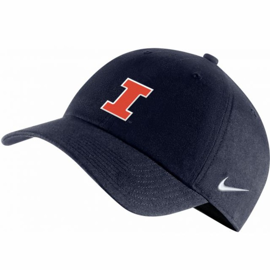 * Headwear | Nike Men'S Illinois Fighting Illini Blue Campus Adjustable Hat