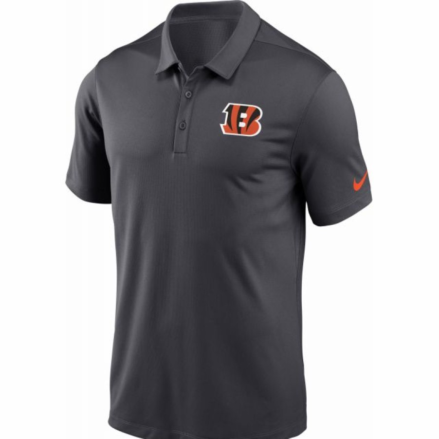 * Fitness Tops | Nike Men'S Cincinnati Bengals Franchise Anthracite Polo