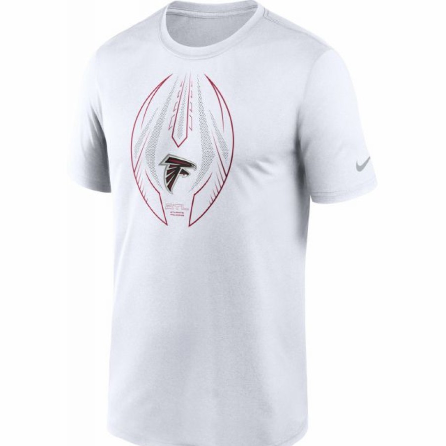 * Fitness Tops | Nike Men'S Atlanta Falcons Legend Icon White Performance T-Shirt