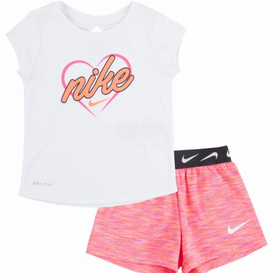 * Shorts | Nike Toddler Girls' Space Dye Short Sleeve T-Shirt And Shorts Set