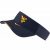 * Headwear | Nike Men'S West Virginia Mountaineers Blue Aero Football Sideline Visor