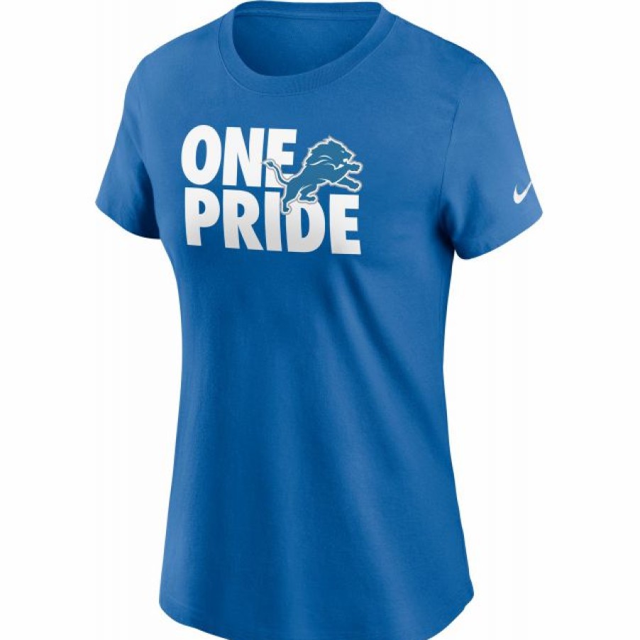 * Fitness Tops | Nike Women'S Detroit Lions One Pride Blue T-Shirt