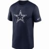 * Fitness Tops | Nike Men'S Dallas Cowboys Legend Logo Navy T-Shirt