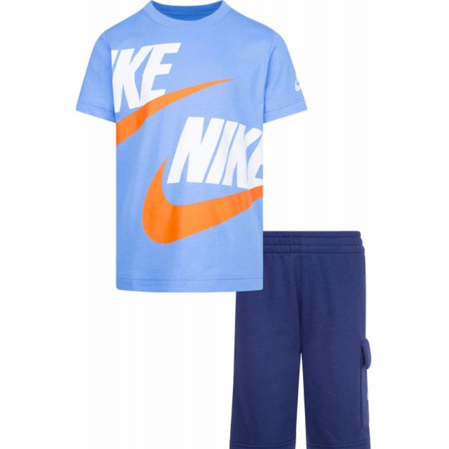 * Pants | Nike Little Boys' Nsw Cargo T-Shirt And French Terry Shorts Set