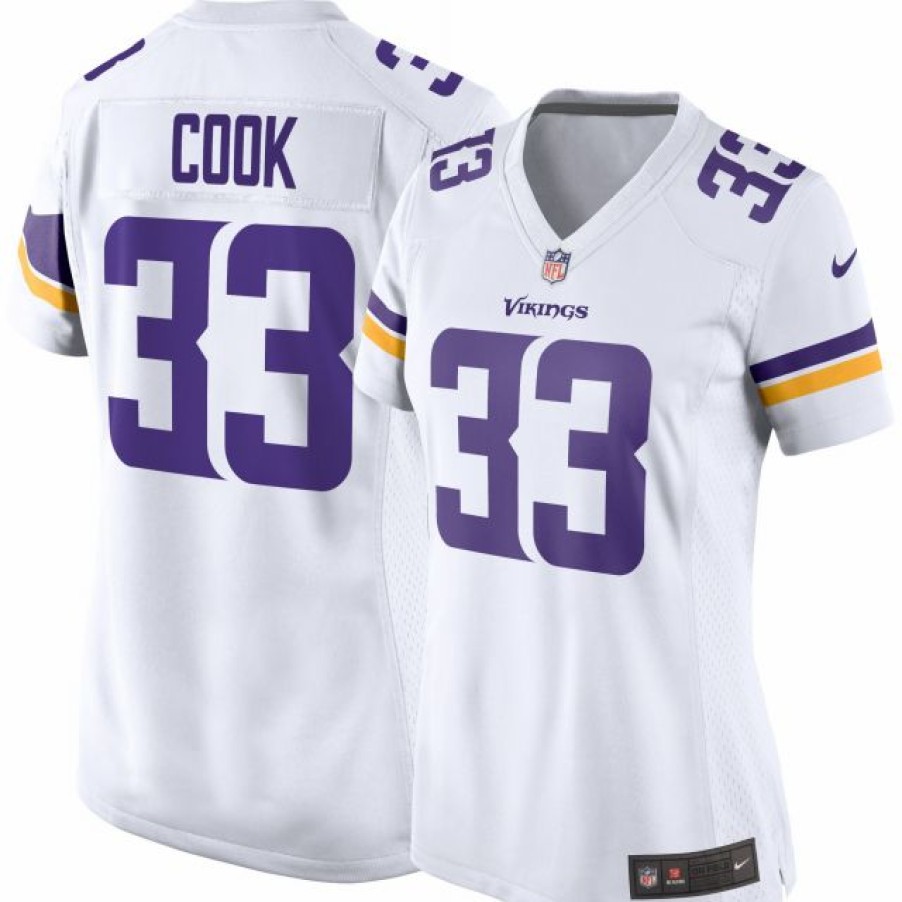 * Fitness Tops | Nike Women'S Minnesota Vikings Dalvin Cook #33 White Game Jersey