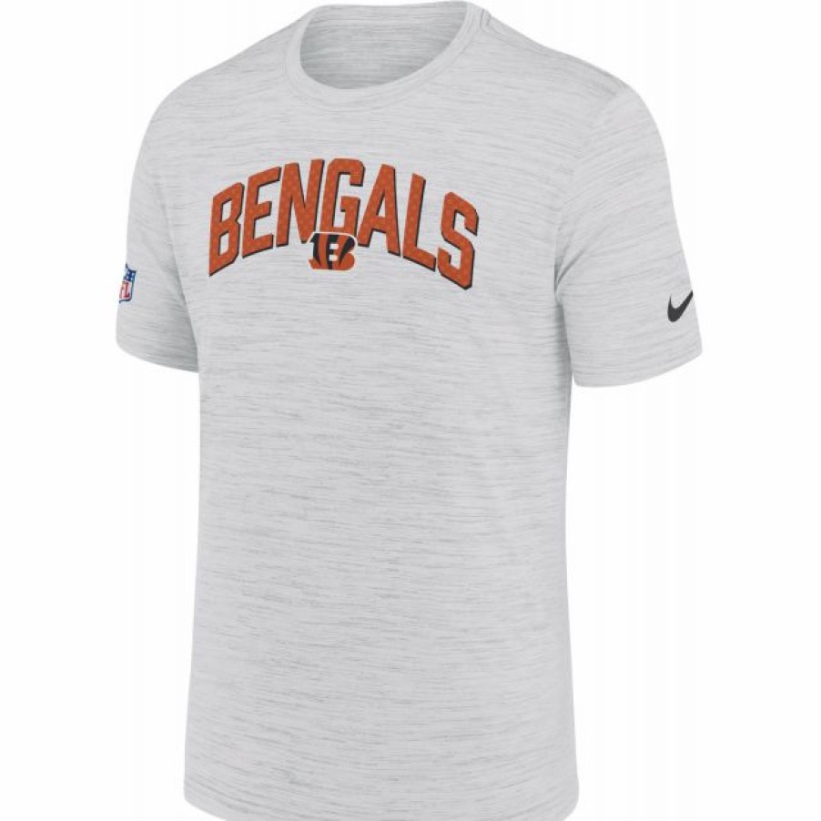 * Fitness Tops | Nike Men'S Cincinnati Bengals Sideline Legend Velocity White T-Shirt