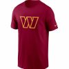 * Fitness Tops | Nike Men'S Washington Commanders Logo Red T-Shirt