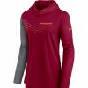 * Fitness Tops | Nike Women'S Washington Football Team Red Chevron Pullover Hoodie