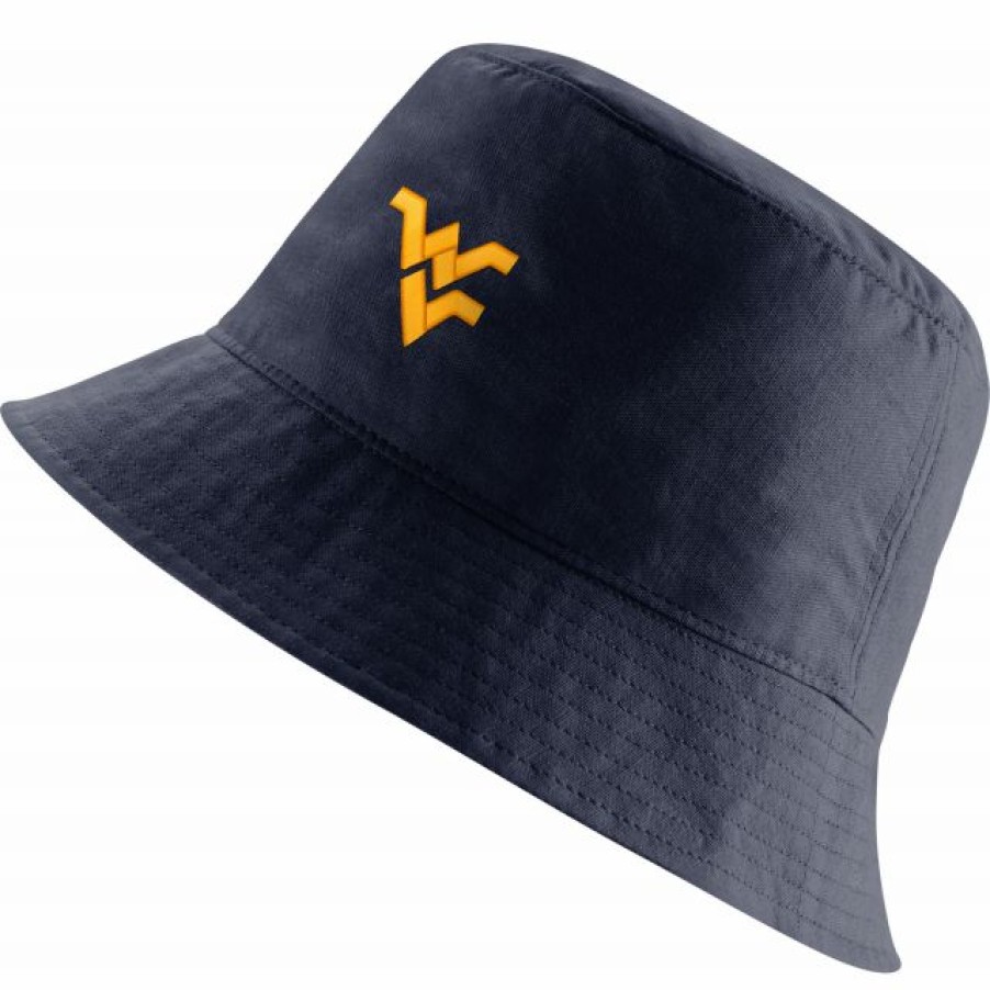 * Headwear | Nike Men'S West Virginia Mountaineers Blue Core Bucket Hat