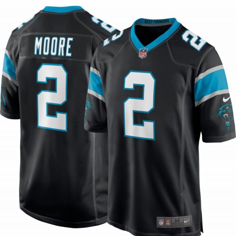 * Fitness Tops | Nike Men'S Carolina Panthers D.J. Moore #2 Alternate Game Jersey