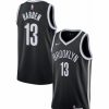 * Fitness Tops | Nike Men'S Brooklyn Nets James Harden #13 Black Dri-Fit Icon Edition Jersey