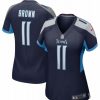 * Fitness Tops | Nike Men'S Tennessee Titans A.J. Brown #11 Navy Game Jersey