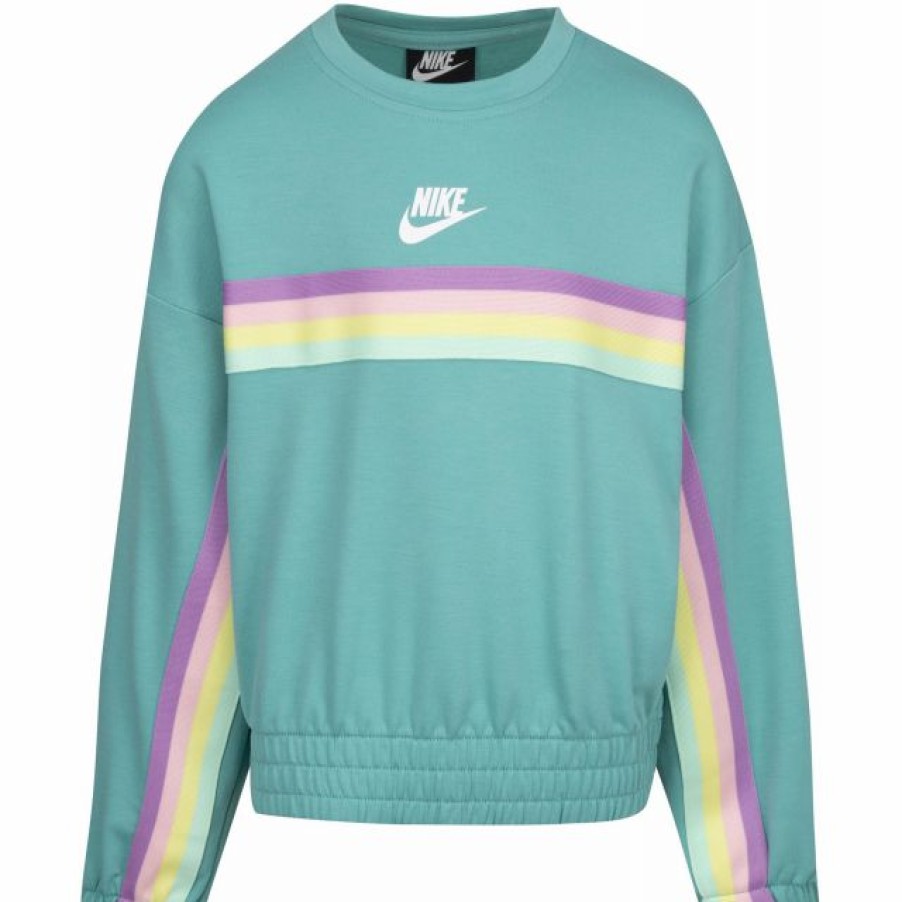 * Sweatshirts / Hoodies | Nike Little Girls' French Terry Crewneck Pullover