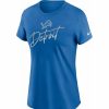 * Fitness Tops | Nike Women'S Detroit Lions City Roll Blue T-Shirt