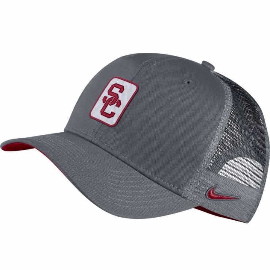 * Headwear | Nike Men'S Usc Trojans Grey Classic99 Trucker Hat