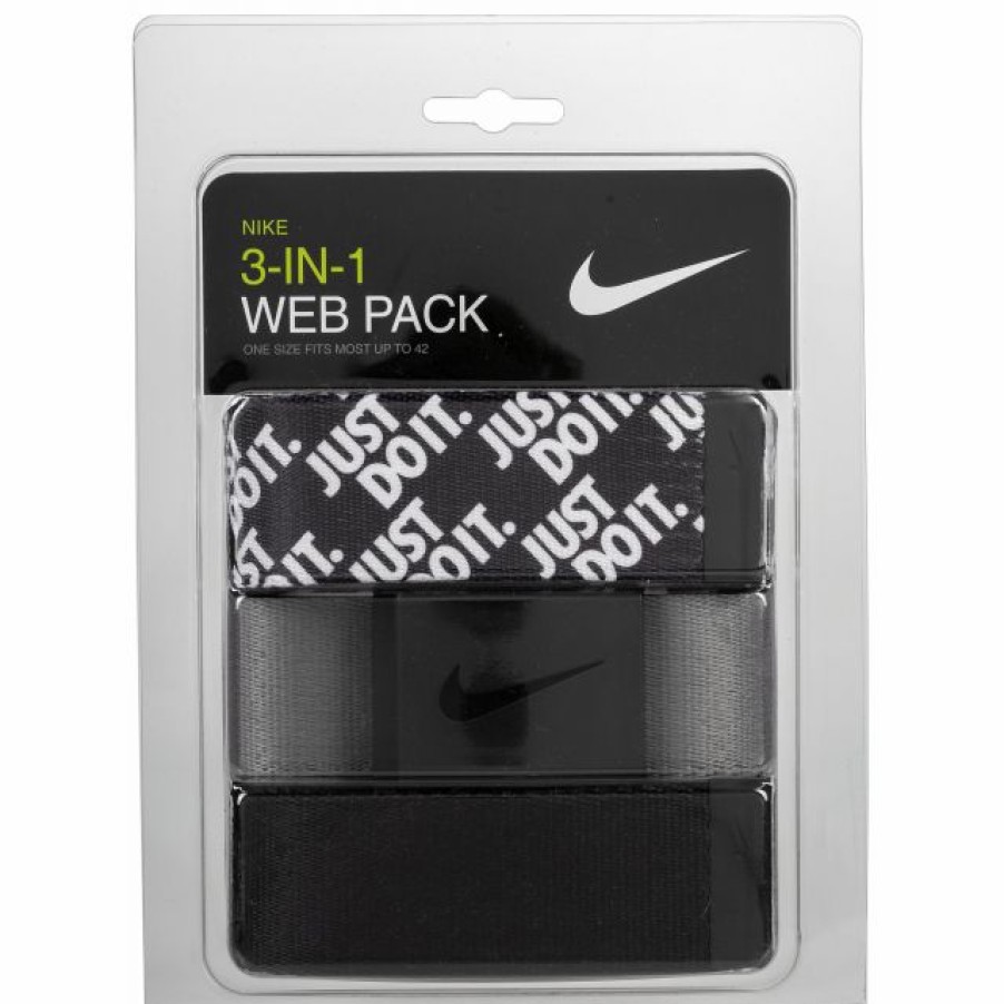 * Belts | Nike Men'S Just Do It Web Golf Belt 3 Pack