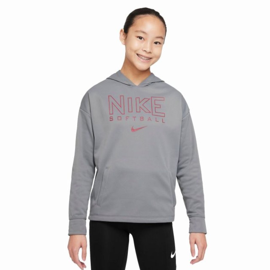 * Sweatshirts / Hoodies | Nike Girls Therma-Fit Softball Hoodie