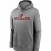 * Fitness Tops | Nike Men'S Washington Football Team Impact Club Grey Hoodie