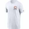 * Fitness Tops | Nike Men'S Chicago Bears Sideline Team Issue White T-Shirt