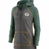 * Fitness Tops | Nike Women'S Green Bay Packers Gym Vintage Plus Size Full-Zip Hoodie