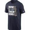 * Fitness Tops | Nike Men'S Dallas Cowboys Them Rings Navy T-Shirt