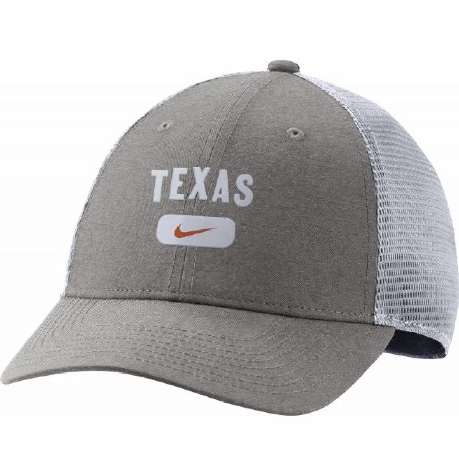 * Headwear | Nike Men'S Texas Longhorns Grey Legacy91 Trucker Hat