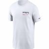 * Fitness Tops | Nike Men'S New England Patriots Sideline Team Issue White T-Shirt