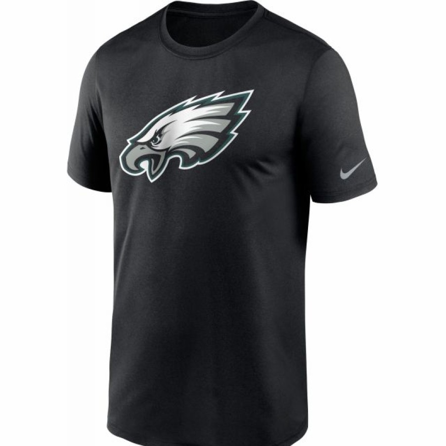 * Fitness Tops | Nike Men'S Philadelphia Eagles Legend Logo Black T-Shirt