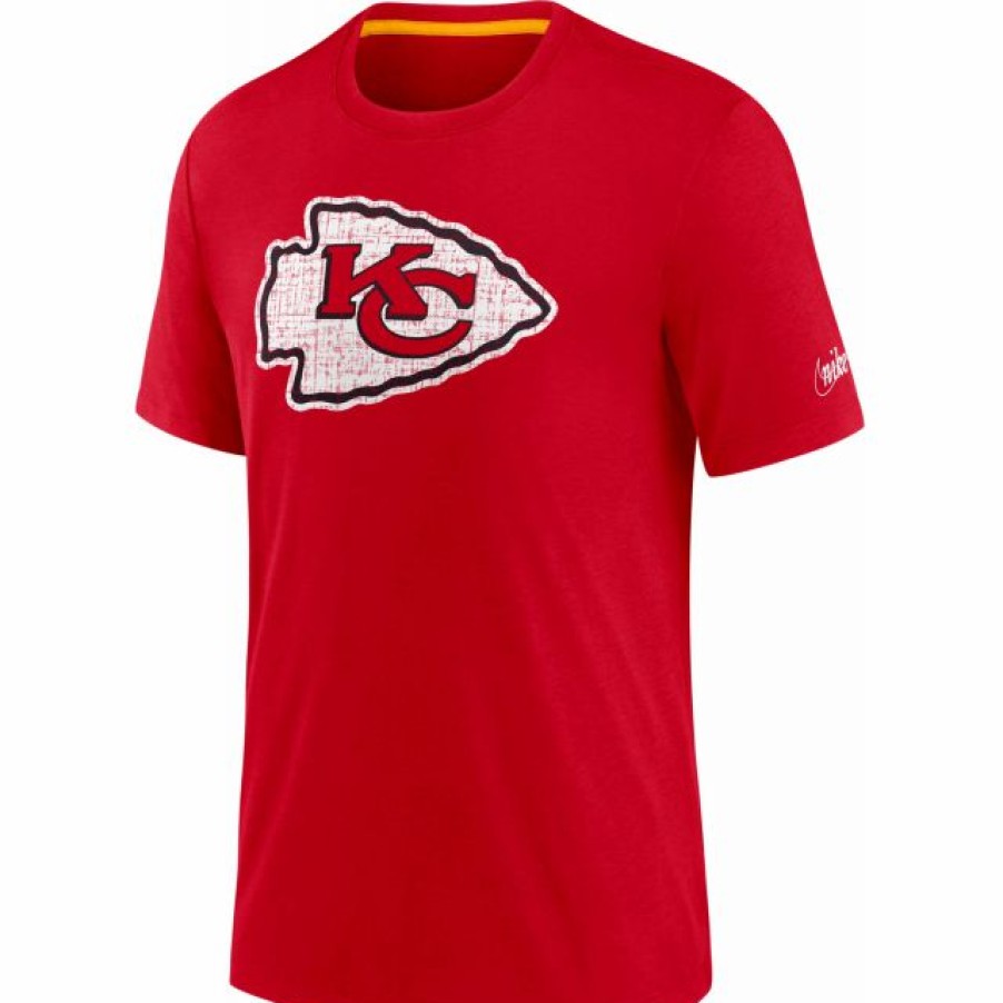 * Fitness Tops | Nike Men'S Kansas City Chiefs Historic Logo Red T-Shirt