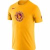 * Fitness Tops | Nike Men'S 2021-22 City Edition Cleveland Cavaliers Yellow Dri-Fit Logo T-Shirt