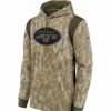 * Fitness Tops | Nike Men'S New York Jets Salute To Service Camouflage Hoodie