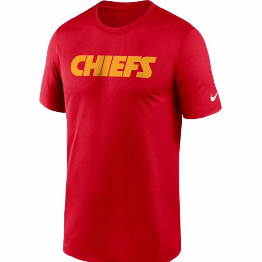 * Fitness Tops | Nike Men'S Kansas City Chiefs Sideline Dri-Fit Cotton T-Shirt