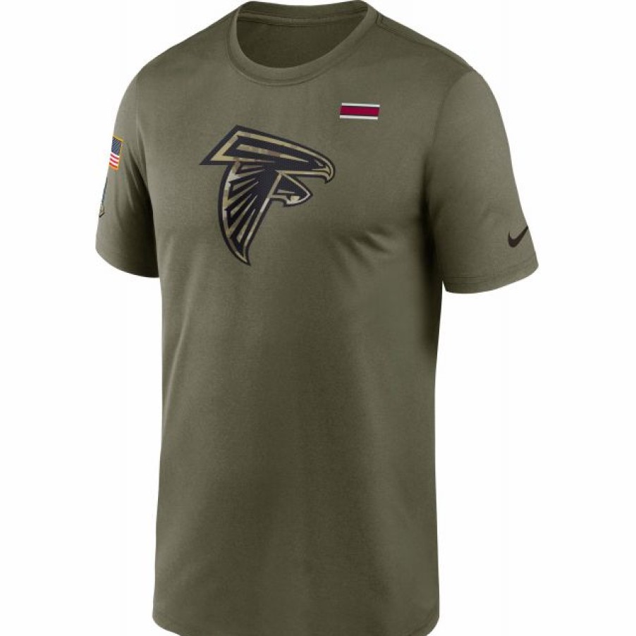 * Fitness Tops | Nike Men'S Atlanta Falcons Salute To Service Olive Legend T-Shirt